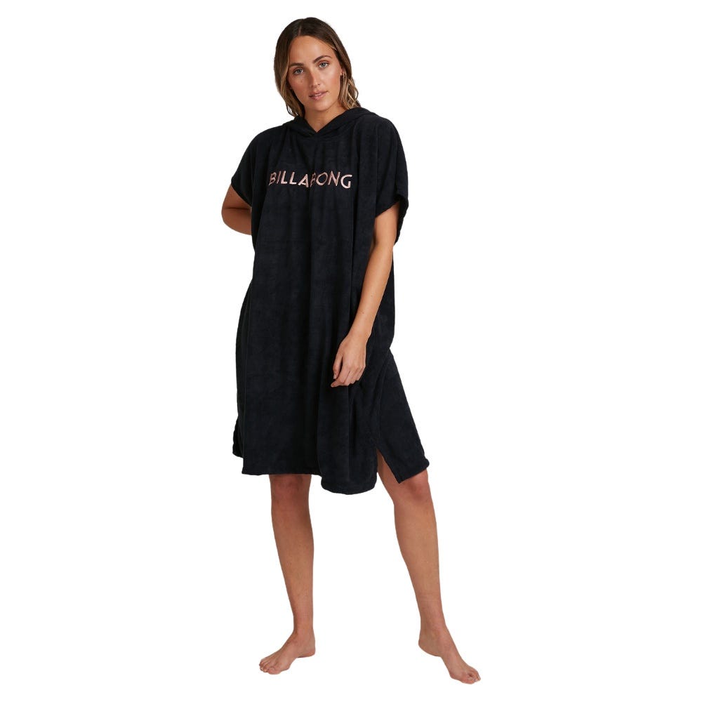 Womens Hooded Towel In Black