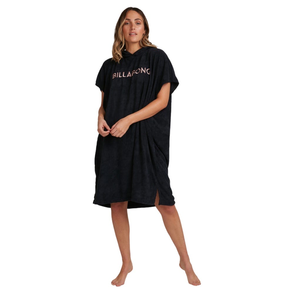 Womens Hooded Towel In Black