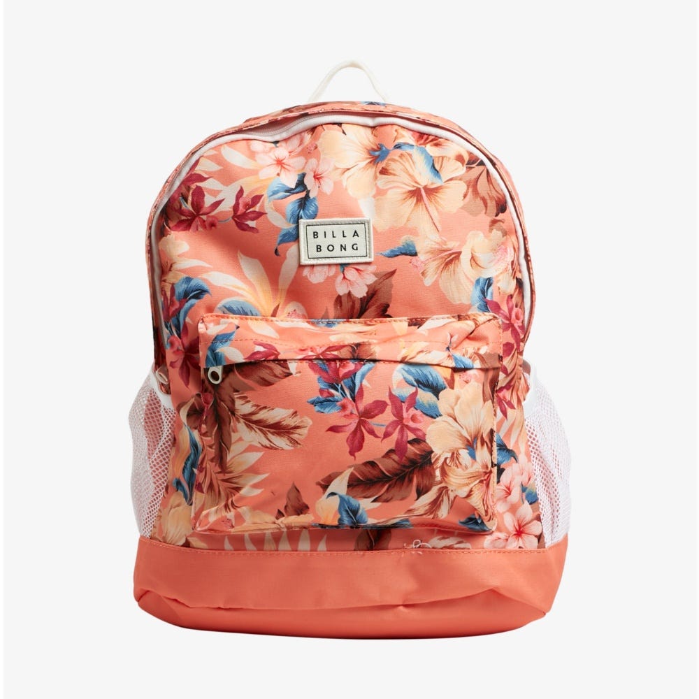 Womens Shady Days Tiki Backpack In Coral