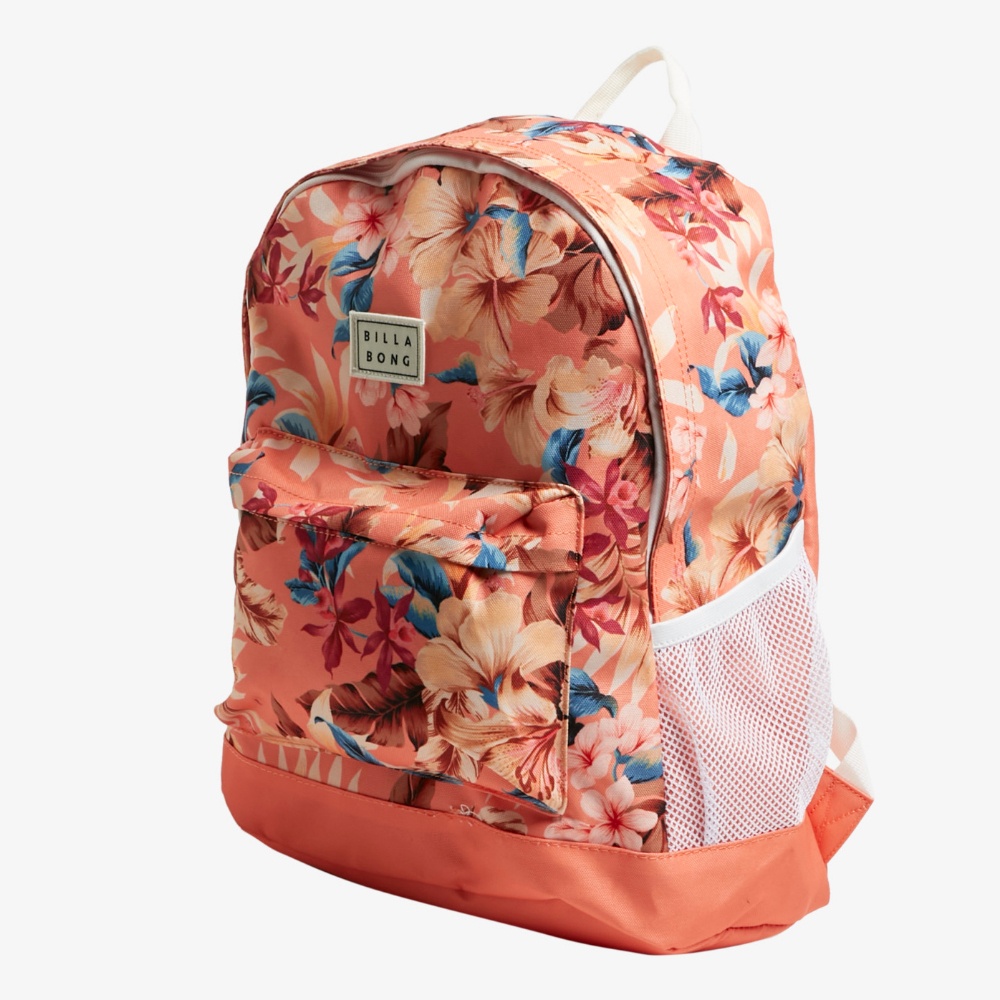 Womens Shady Days Tiki Backpack In Coral