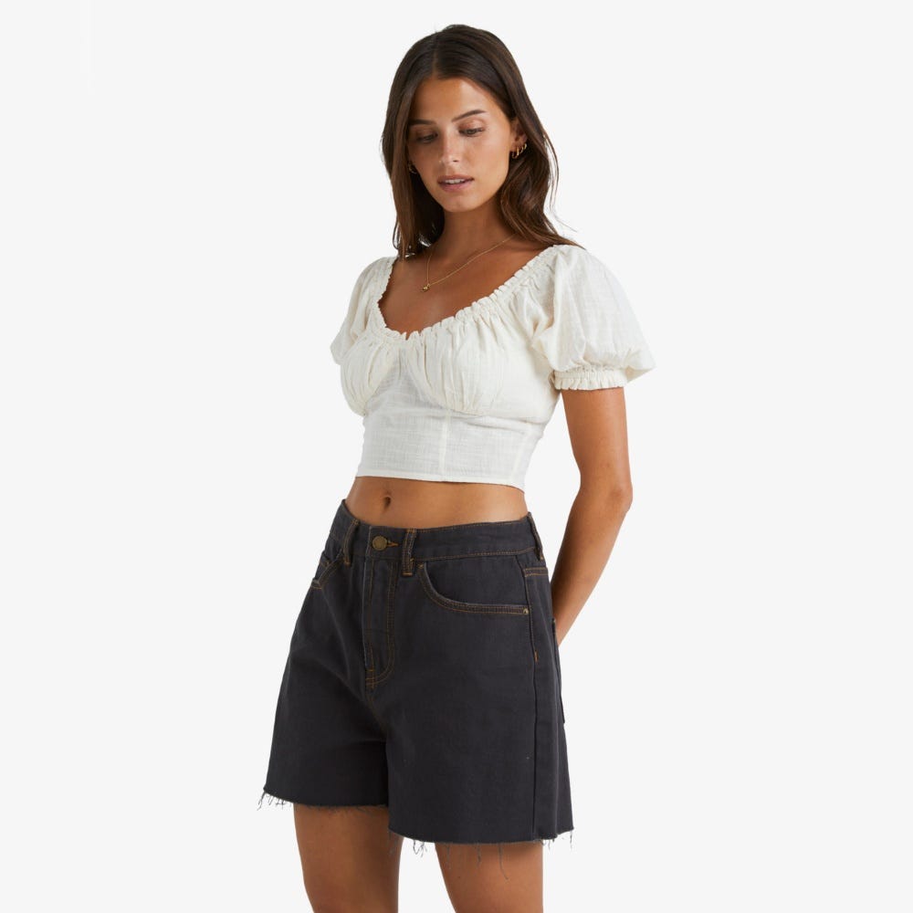Billabong Women's Riley Shorts Riley In Off Black	