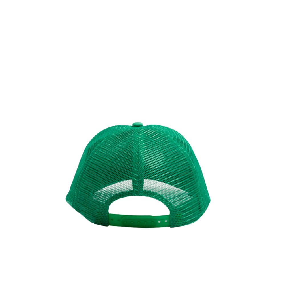 Womens Hibiscus Trucker Cap In Jade Green