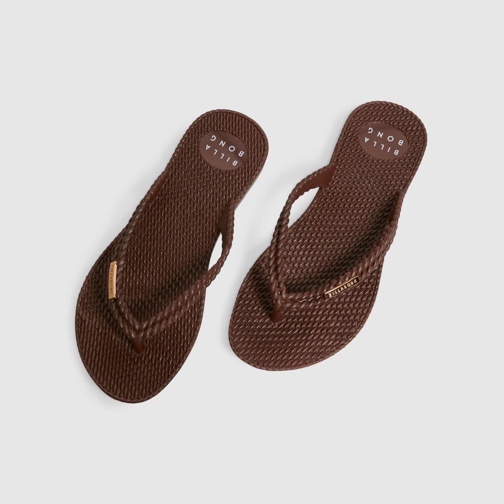Womens Kick Back Solid Thongs