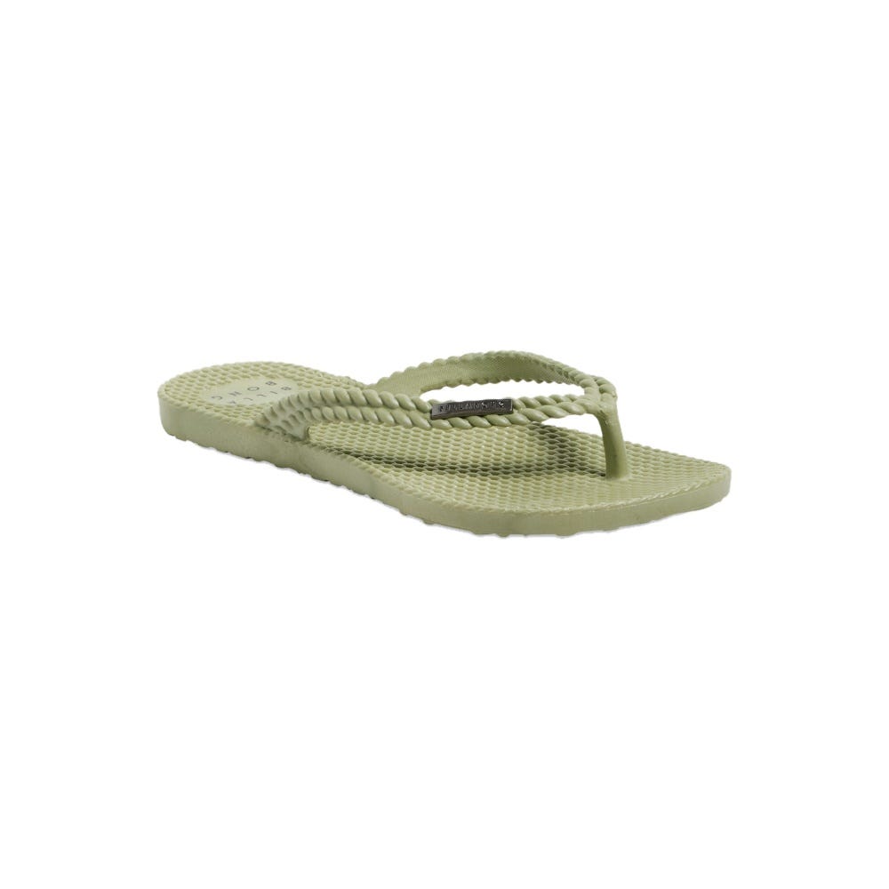 Womens Kick Back Solid Thongs In Sage