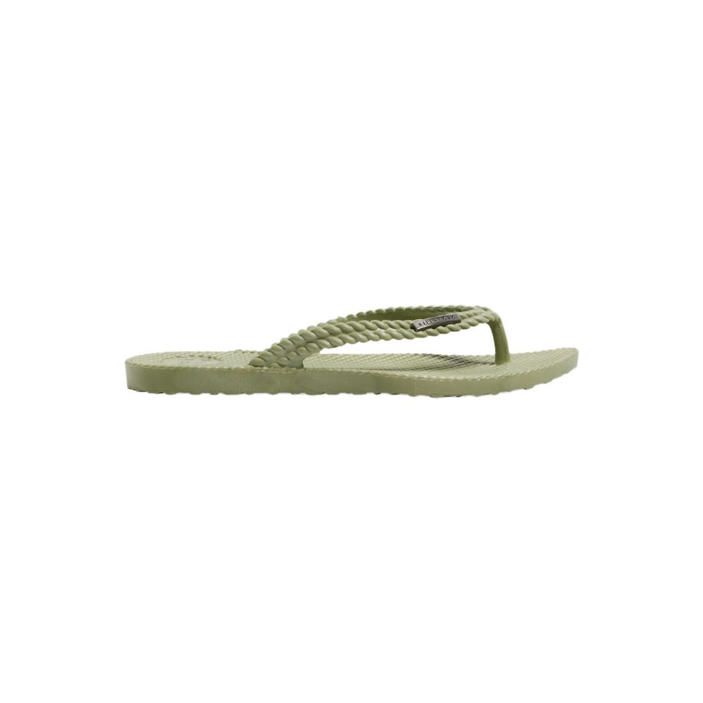 Womens Kick Back Solid Thongs In Sage