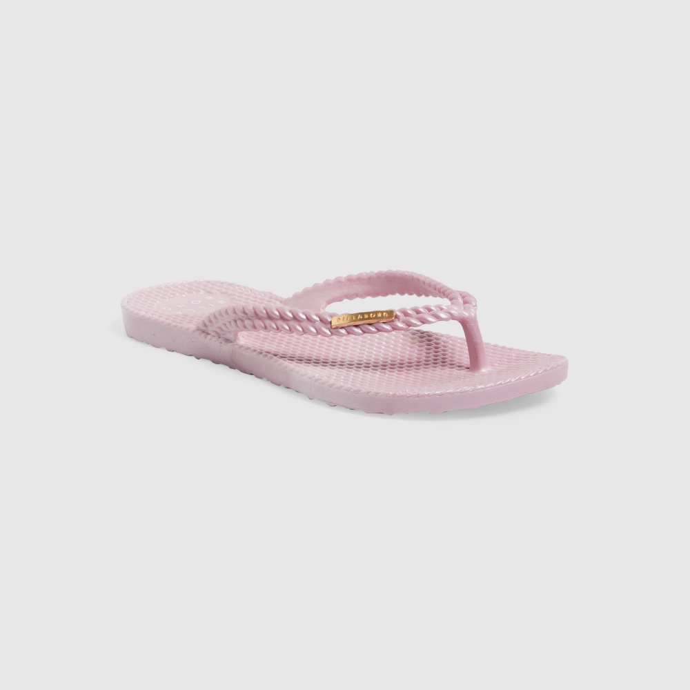 Womens Kick Back Metallic Thongs