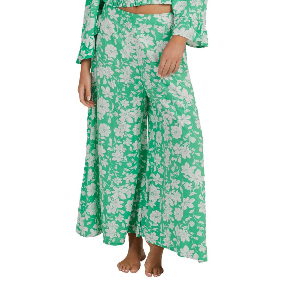 Womens On My Mind Isle Wide Leg Beachy Pants In Sweet Grass