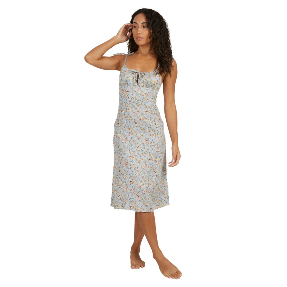 Womens Sunshine Midi Dress In Blue