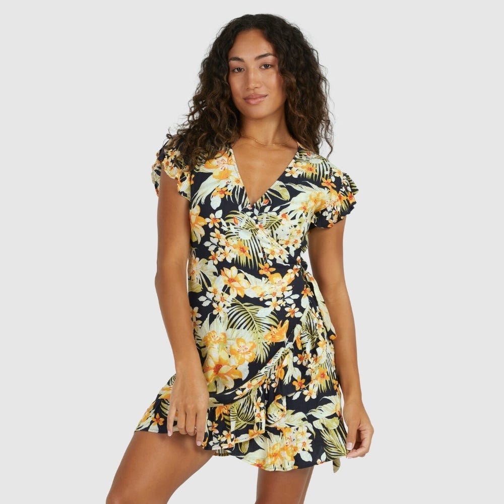 Womens Utopia Wrap & Roll Dress