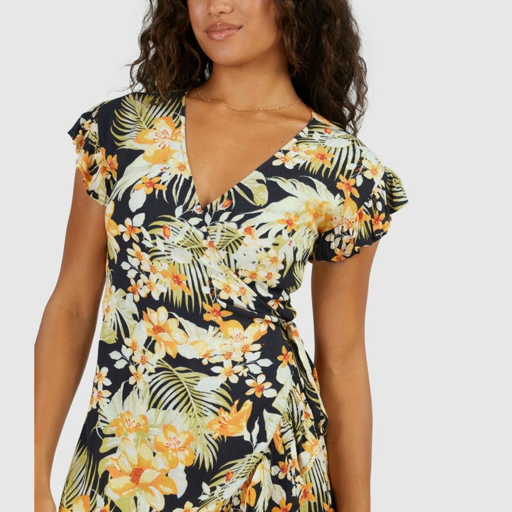 Womens Utopia Wrap & Roll Dress
