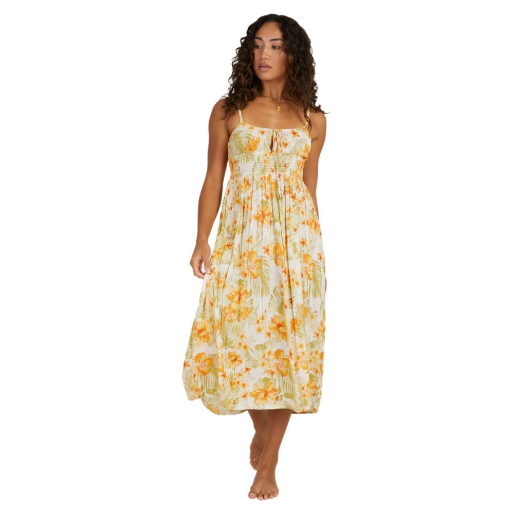 Womens Utopia Floral Maxi Dress In Salt Crystal
