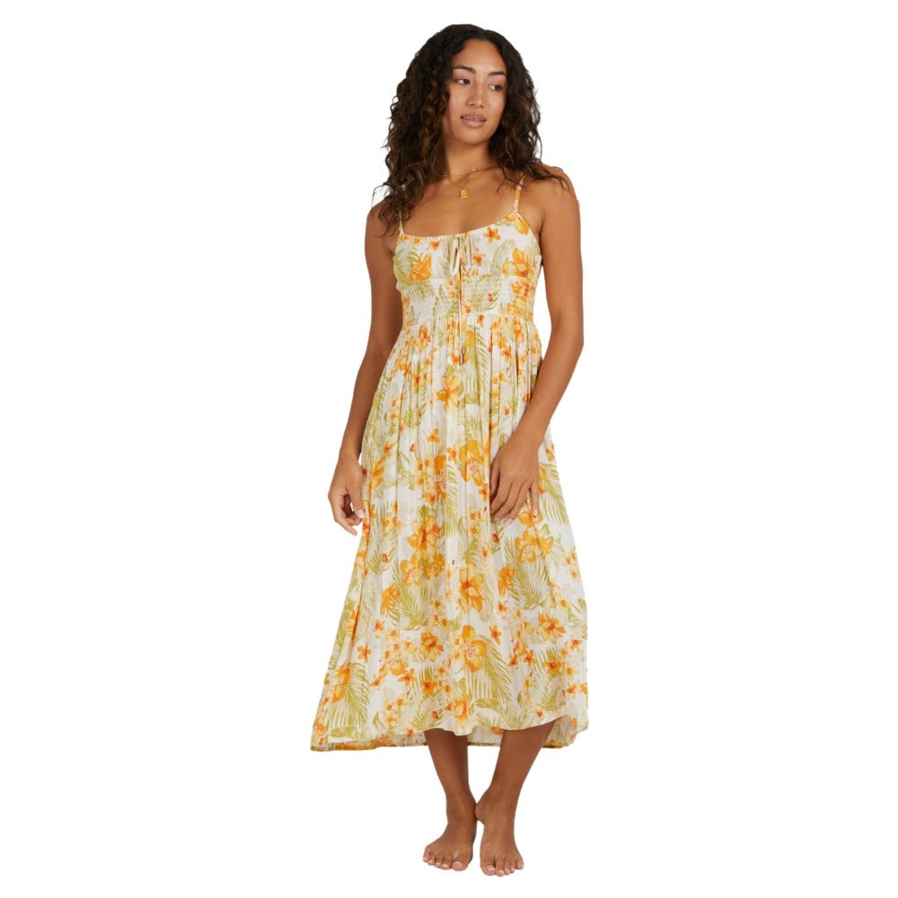 Womens Utopia Floral Maxi Dress In Salt Crystal