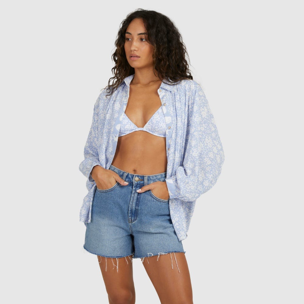 Womens Blue Bell Long Sleeve Shirt