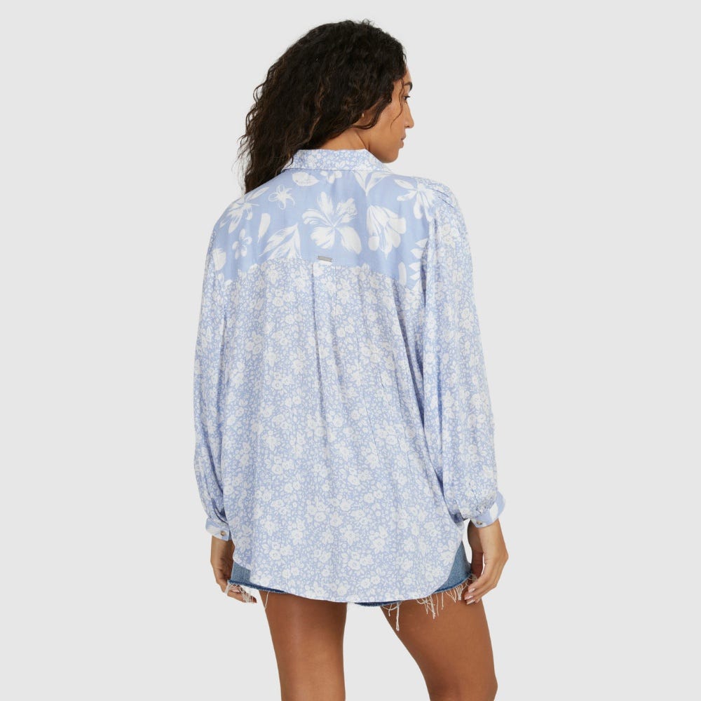 Womens Blue Bell Long Sleeve Shirt
