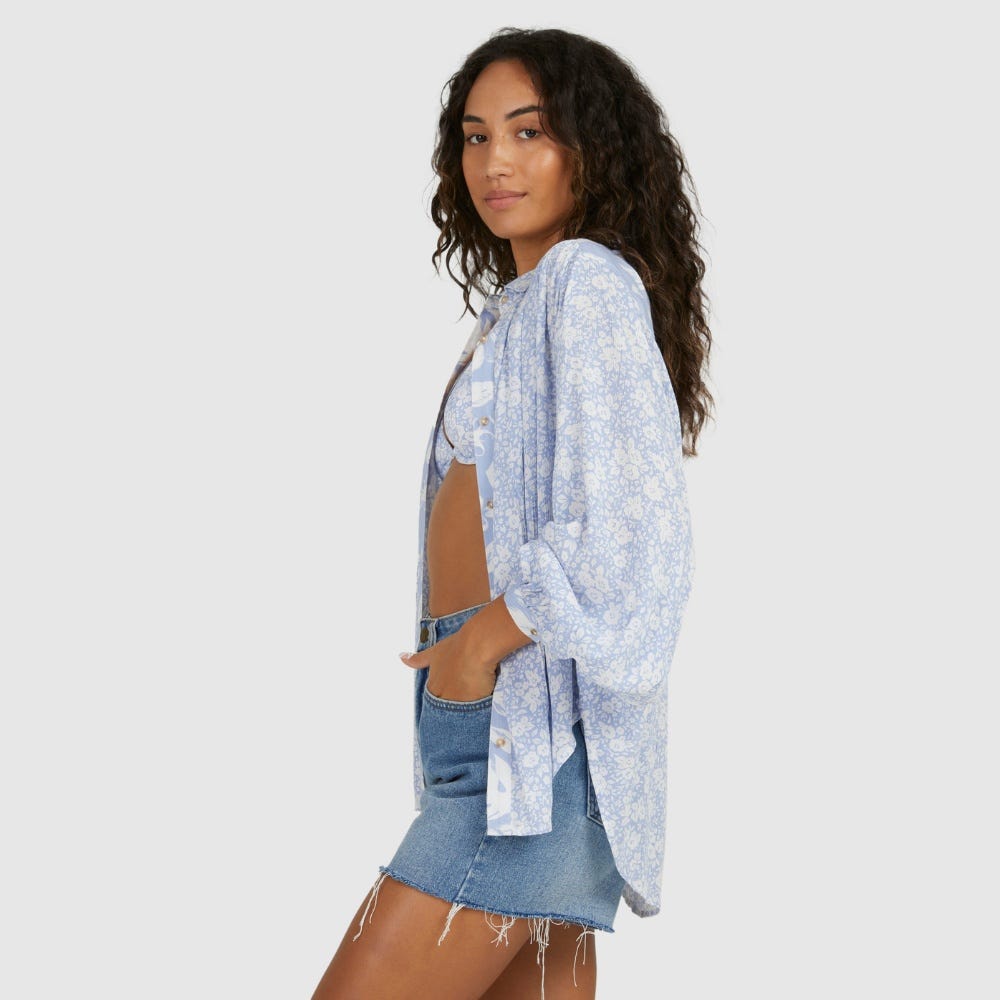 Womens Blue Bell Long Sleeve Shirt