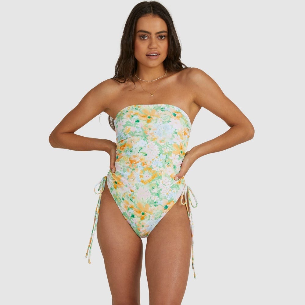 Womens Soft Rave Naomi Bandeau One Piece Swimsuit
