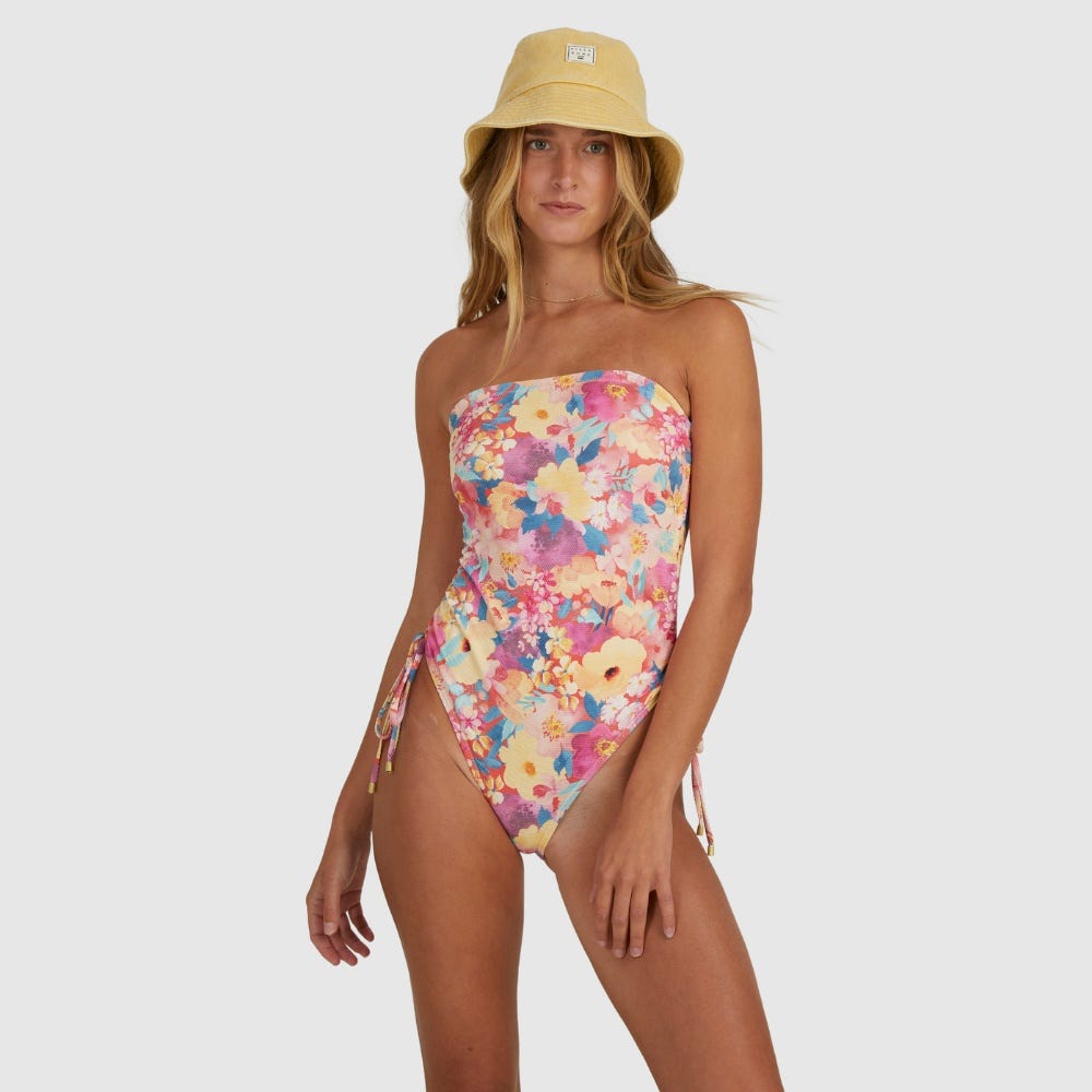 Womens Summer Bliss Naomi Bandeau One-Piece Swimsuit