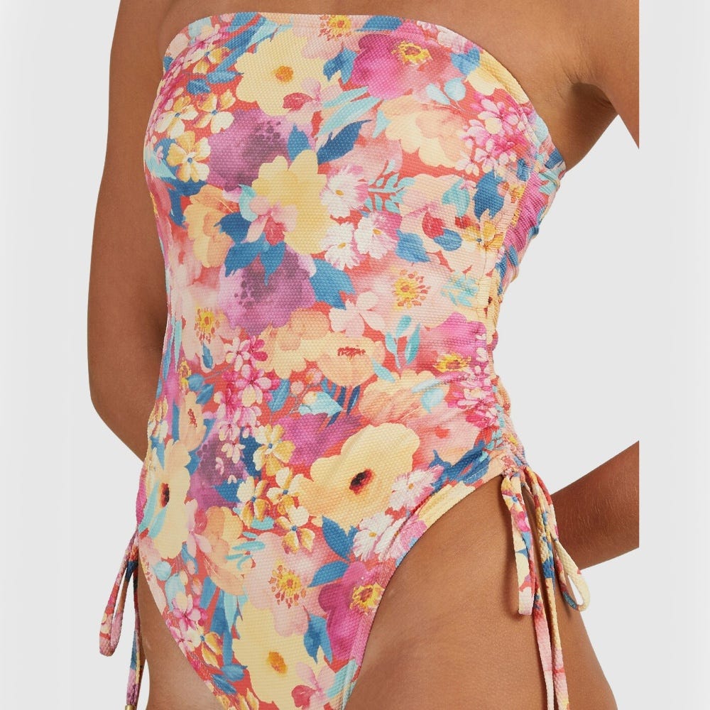 Womens Summer Bliss Naomi Bandeau One-Piece Swimsuit