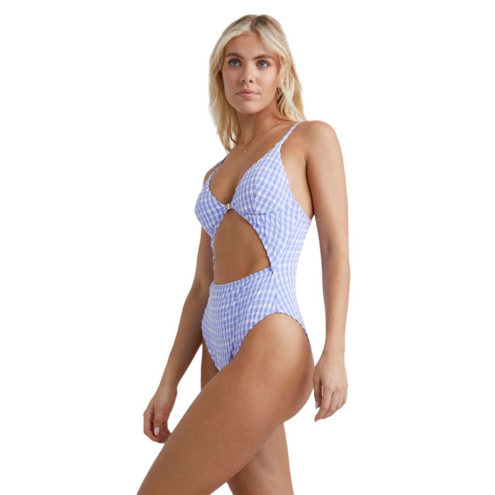 Womens Wave Check Reese One Piece In Violet Cove