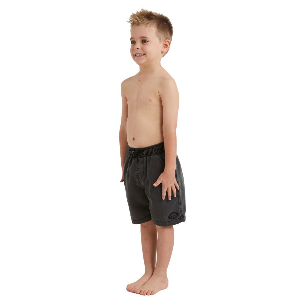 Boys s 0-7 All Day Overdye Layback Boardshorts 13" In Washed Black