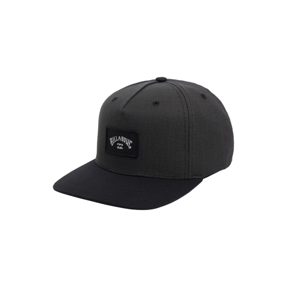 Mens Stacked Cap In Black Micro