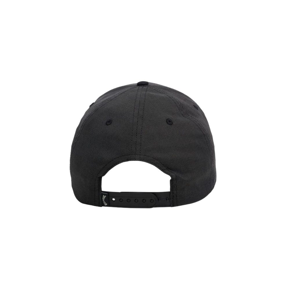 Mens Stacked Cap In Black Micro