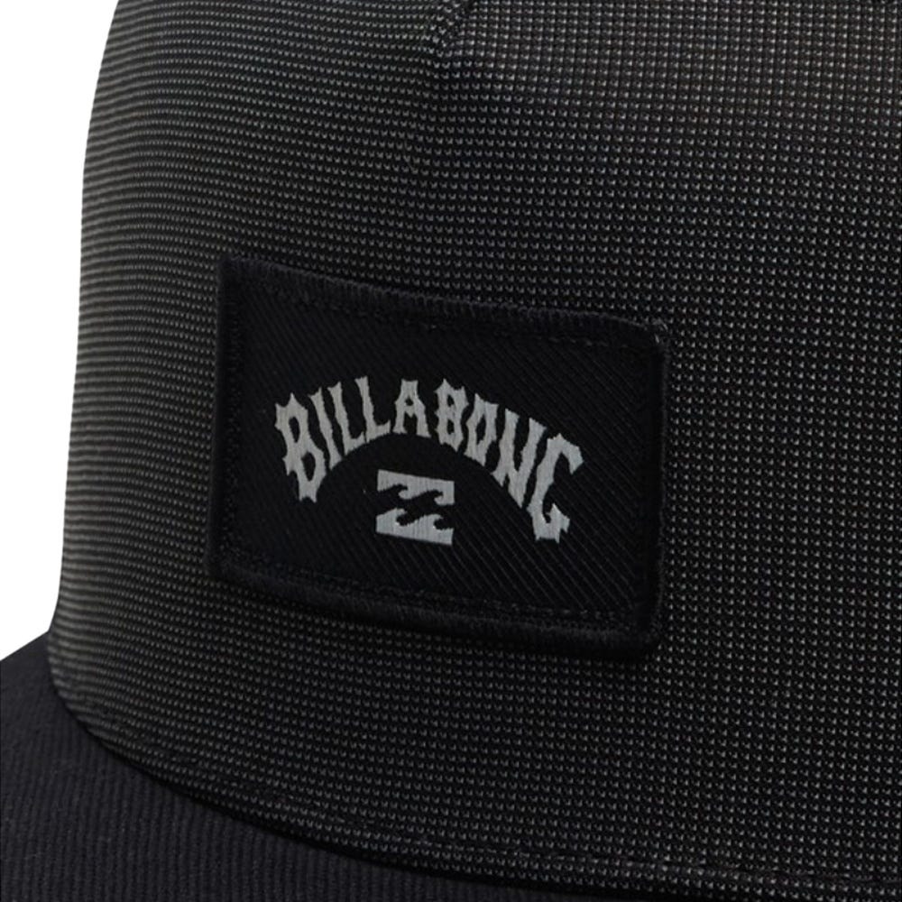 Mens Stacked Cap In Black Micro