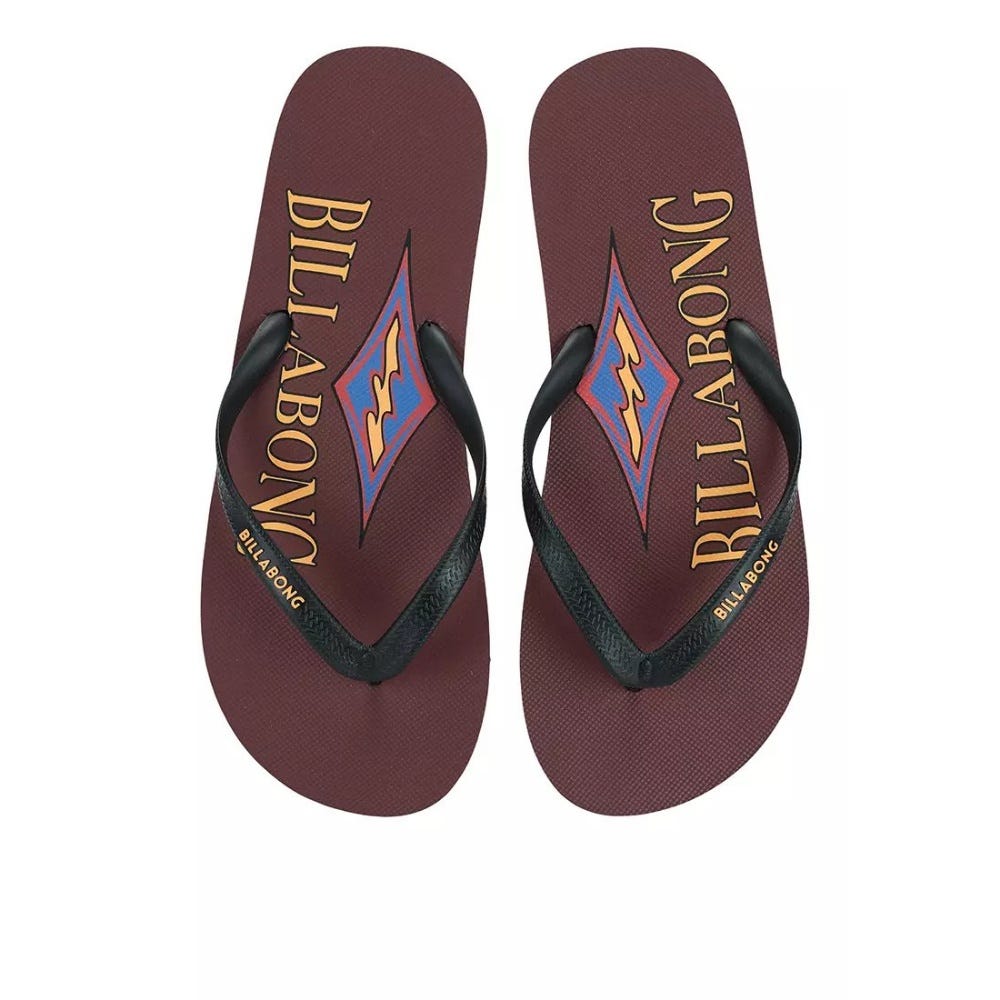 Mens Faded Thongs In Brick