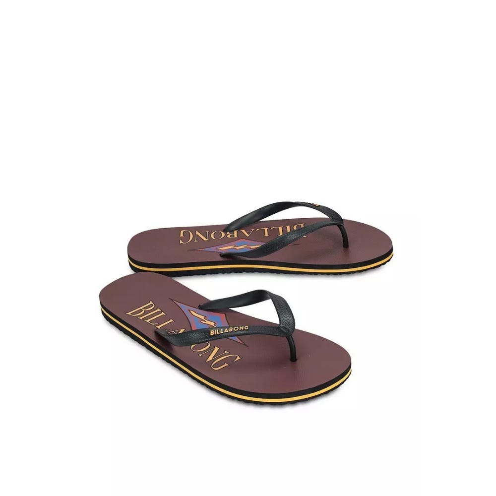 Mens Faded Thongs In Brick