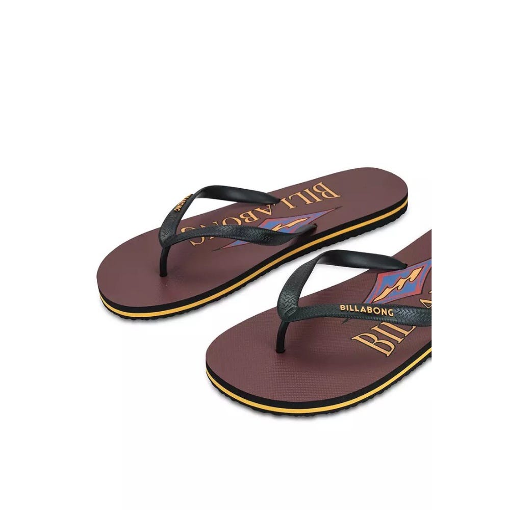 Mens Faded Thongs In Brick
