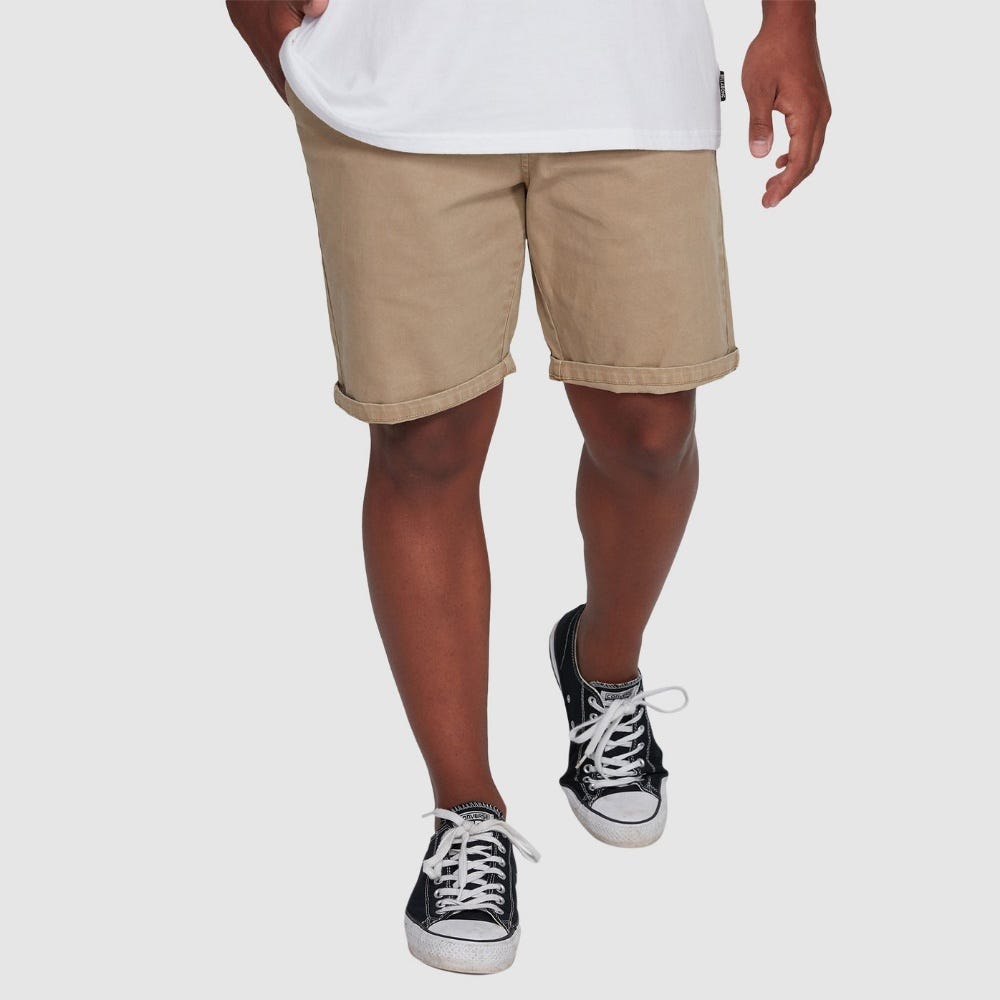 Billabong Wave Wash Twill Shorts In Khaki