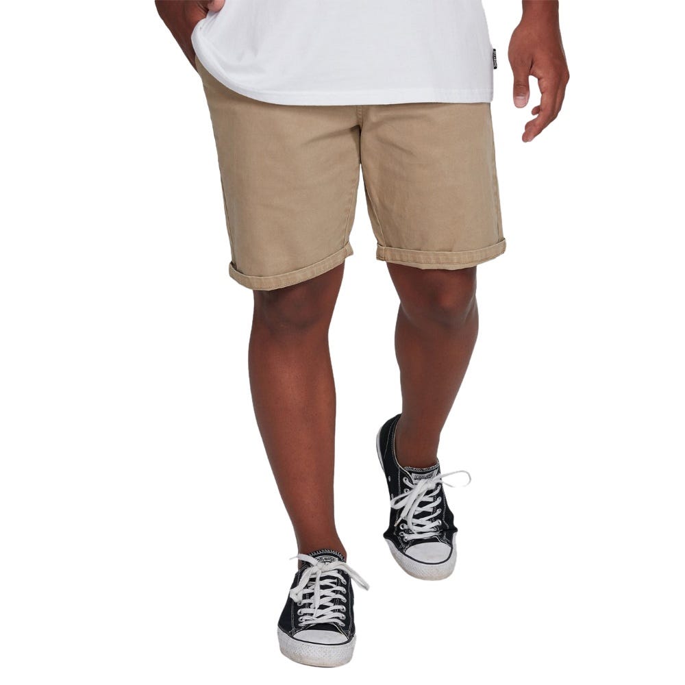 Billabong Wave Wash Twill Shorts In Khaki