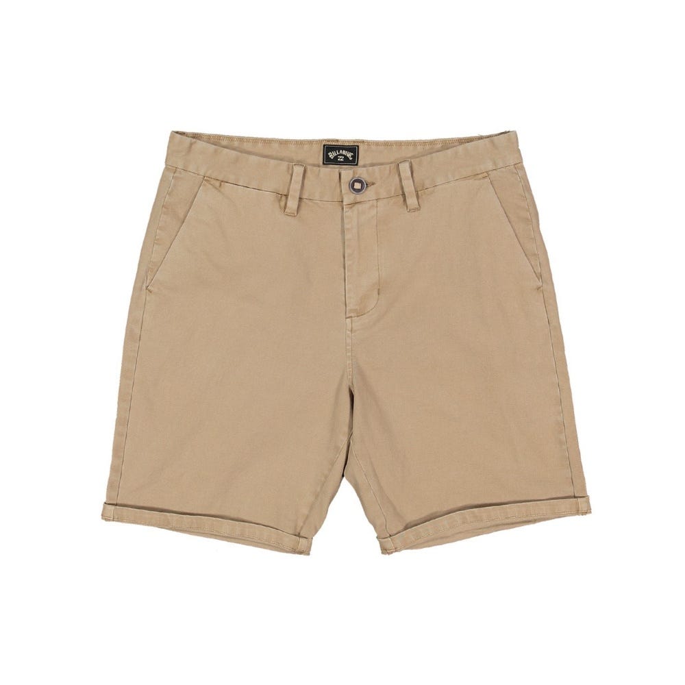 Billabong Wave Wash Twill Shorts In Khaki