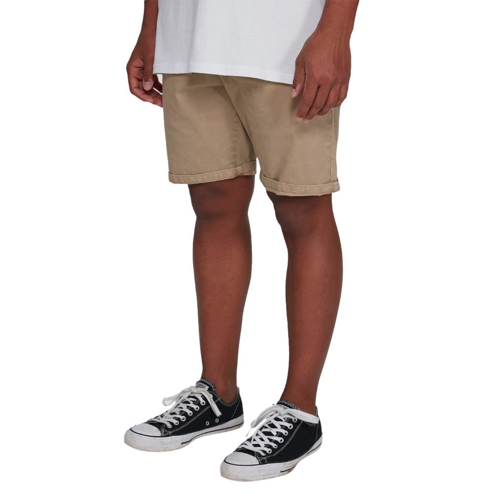 Billabong Wave Wash Twill Shorts In Khaki