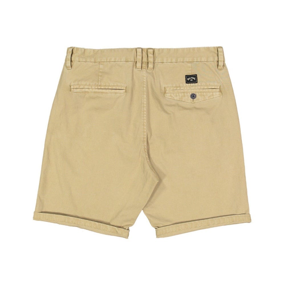 Billabong Wave Wash Twill Shorts In Khaki