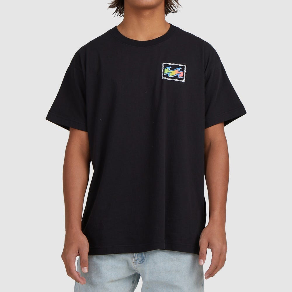 Mens Crayon Wave Short Sleeve T-Shirt