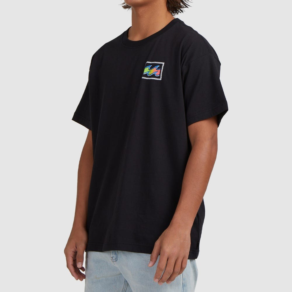 Mens Crayon Wave Short Sleeve T-Shirt