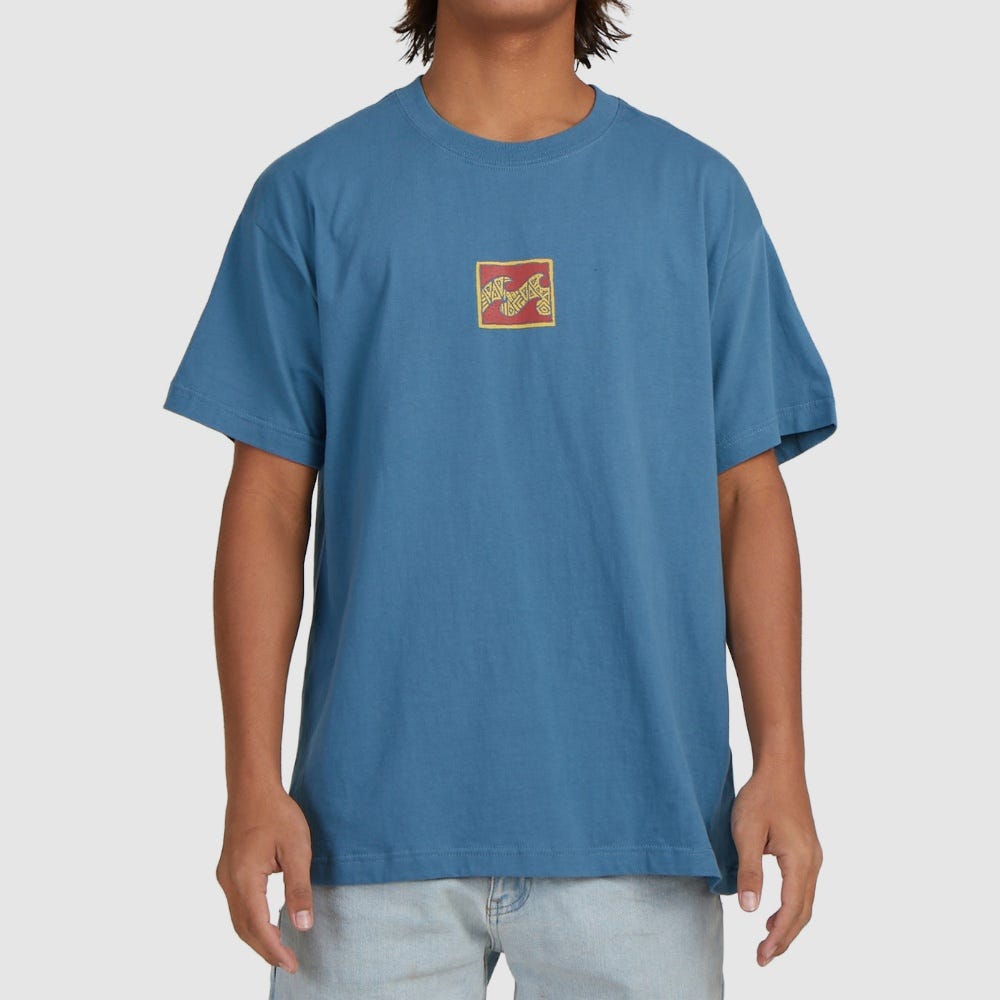 Mens Crayon Wave Short Sleeve T-Shirt