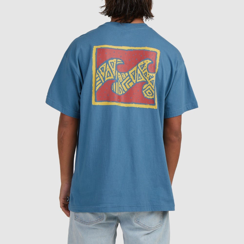 Mens Crayon Wave Short Sleeve T-Shirt