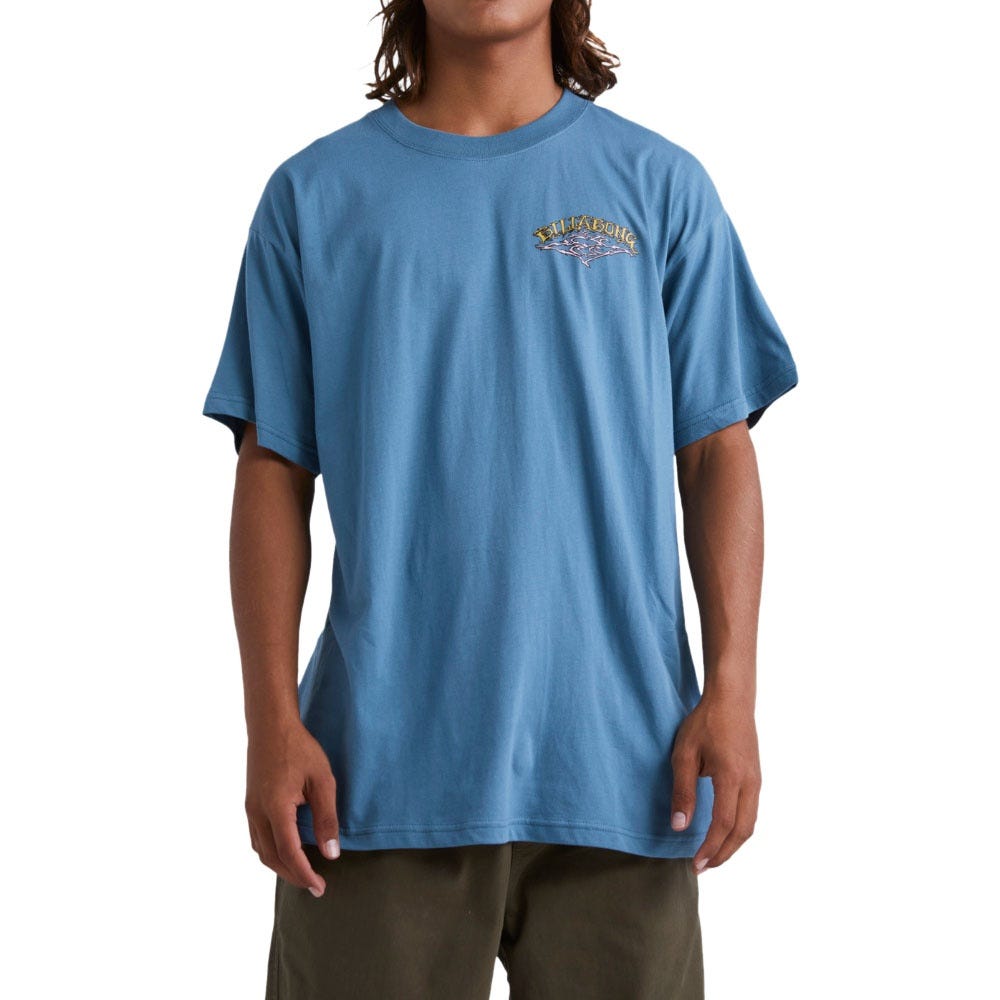 Mens Vintage Arch Short Sleeve T-Shirt In Smoke Blue
