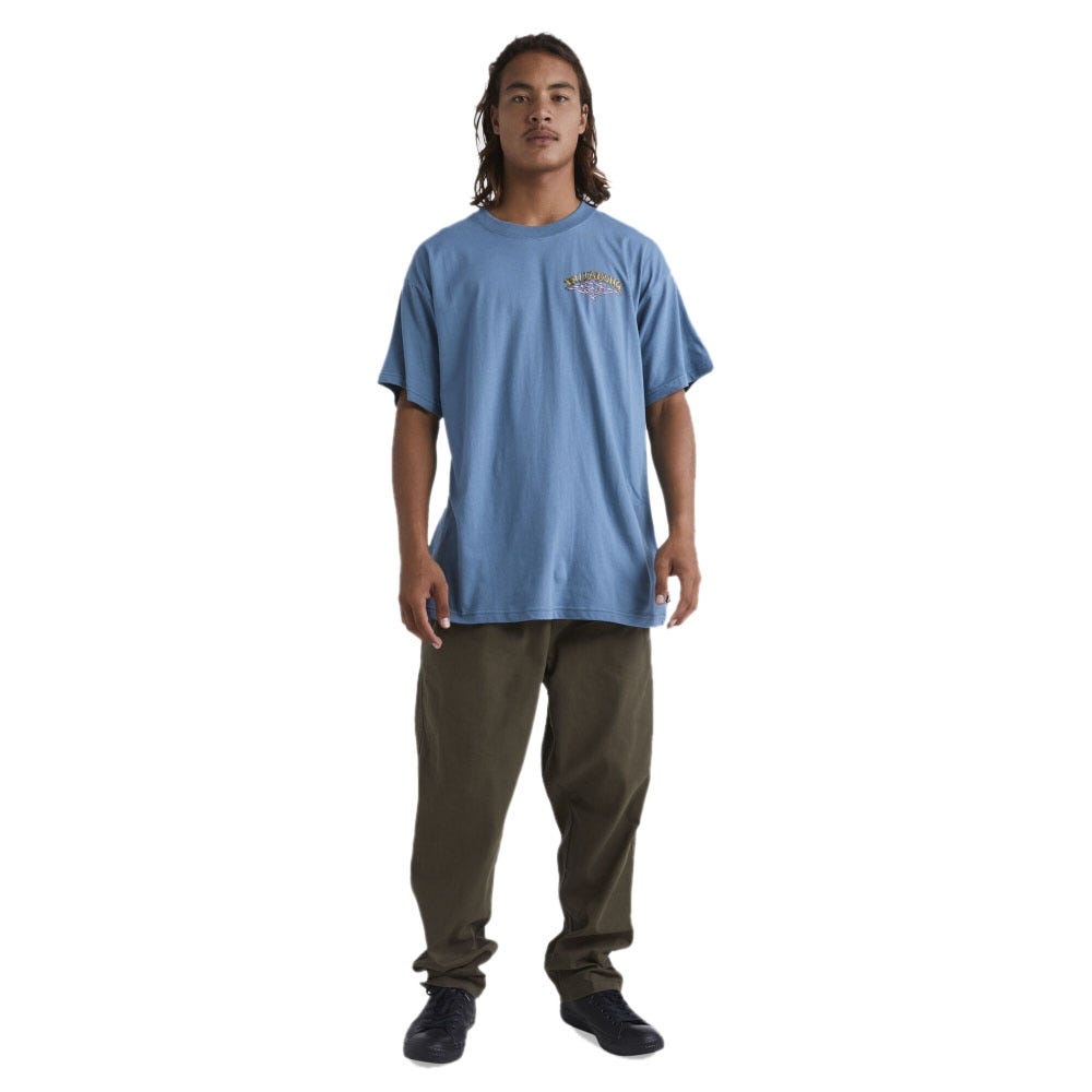 Mens Vintage Arch Short Sleeve T-Shirt In Smoke Blue
