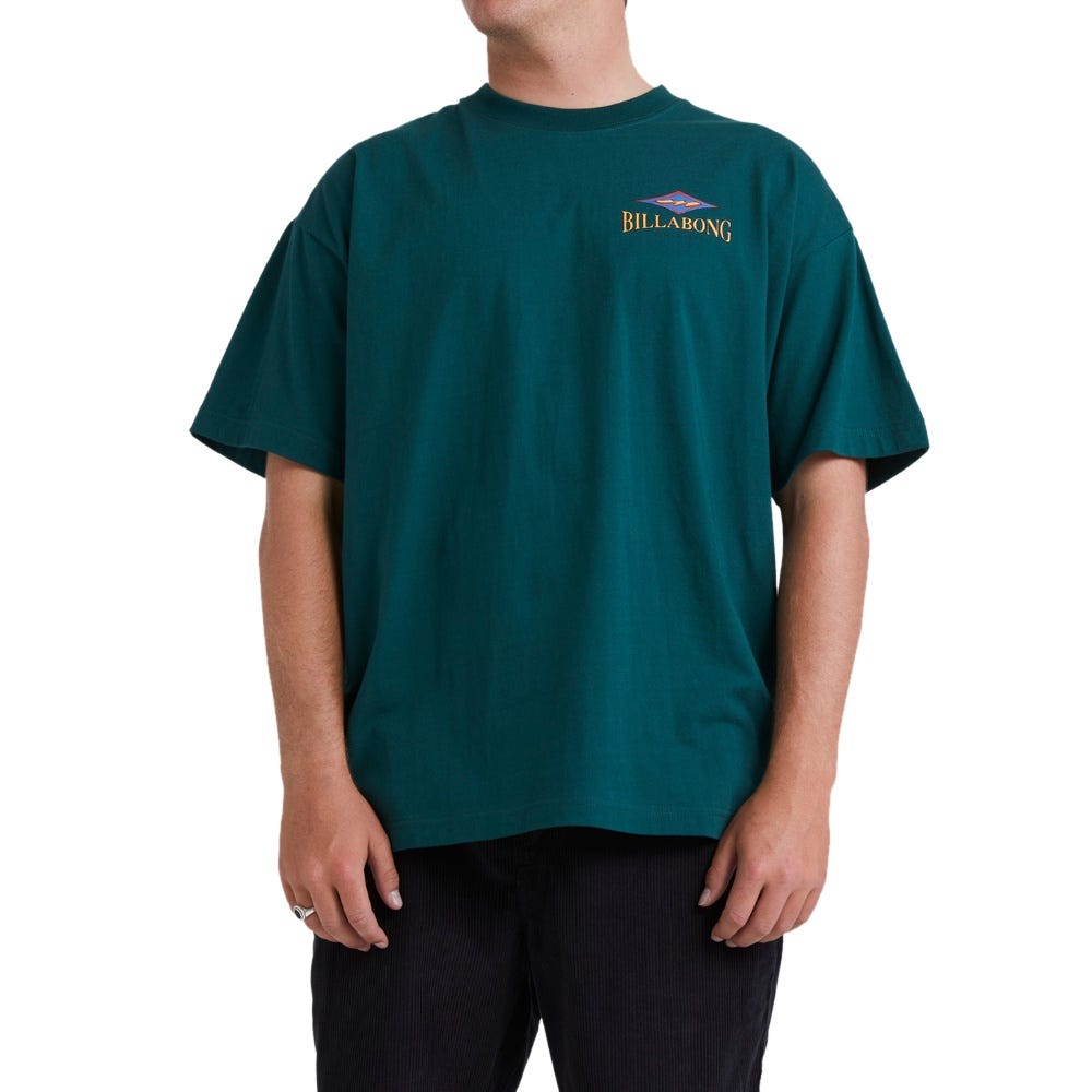 Mens Didge T-Shirt In Deep Teal