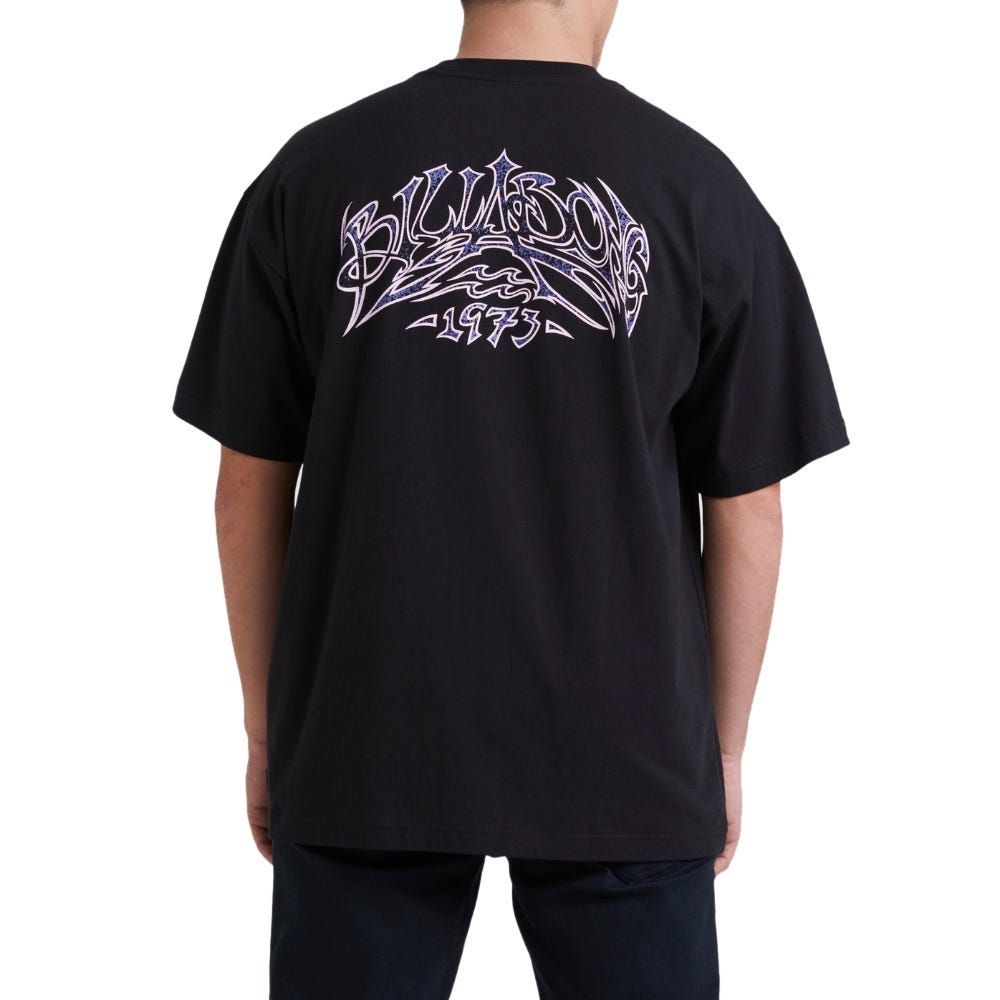 Mens Throwback Arch T-Shirt In Black