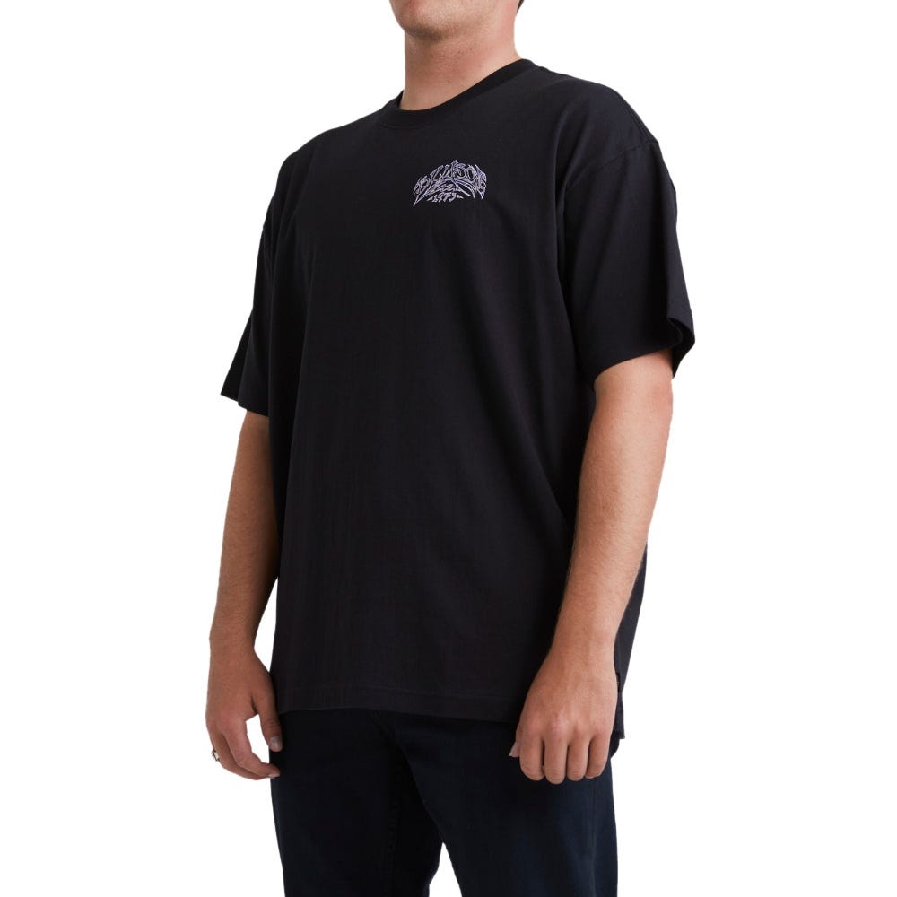 Mens Throwback Arch T-Shirt In Black