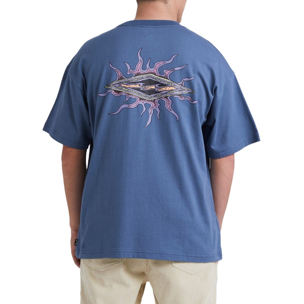 Mens Diamond Grit T-Shirt In North Sea