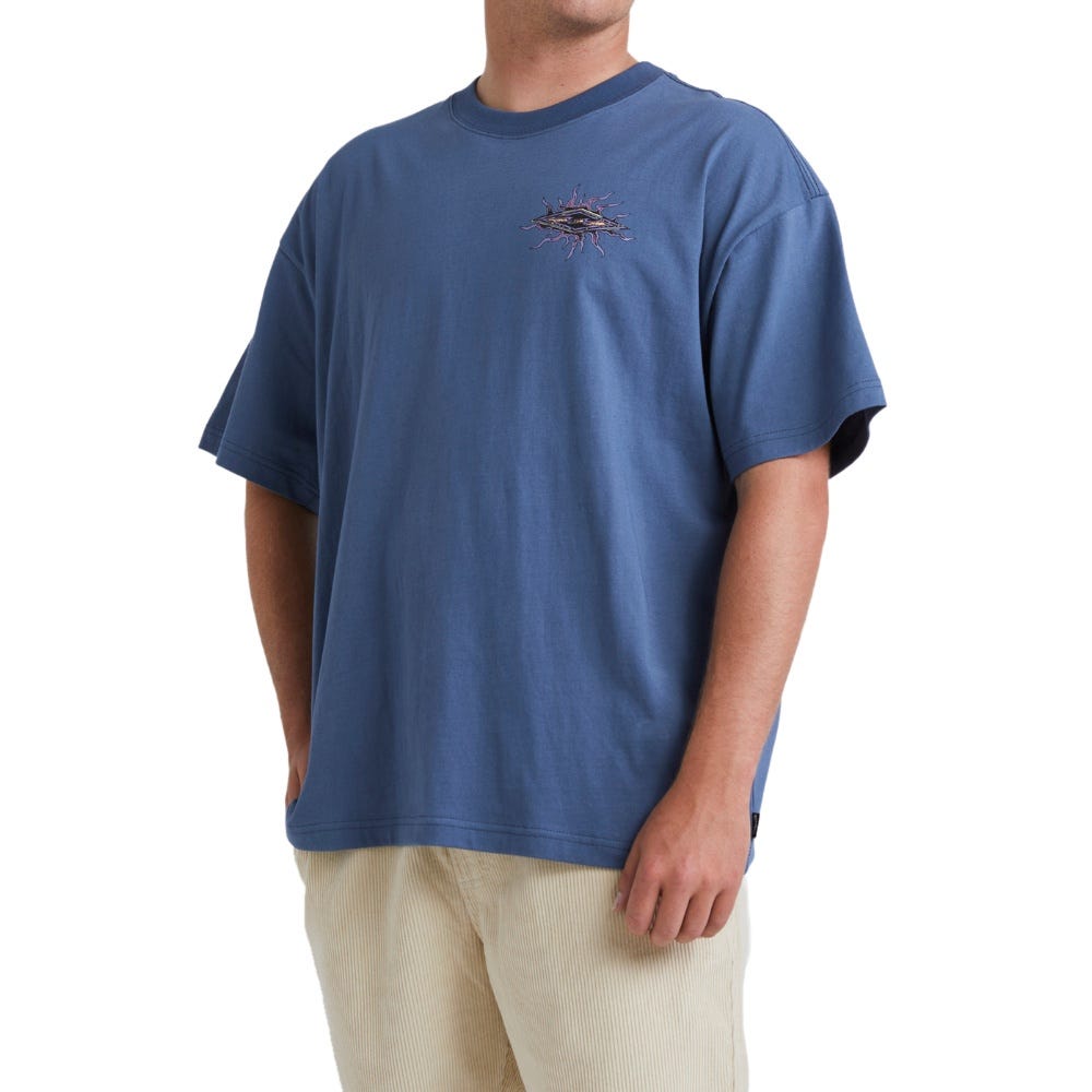 Mens Diamond Grit T-Shirt In North Sea