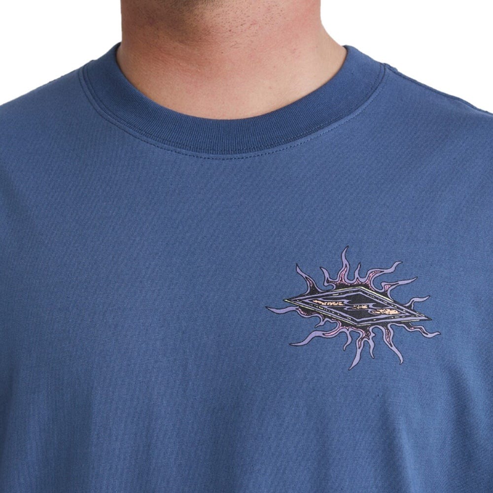 Mens Diamond Grit T-Shirt In North Sea