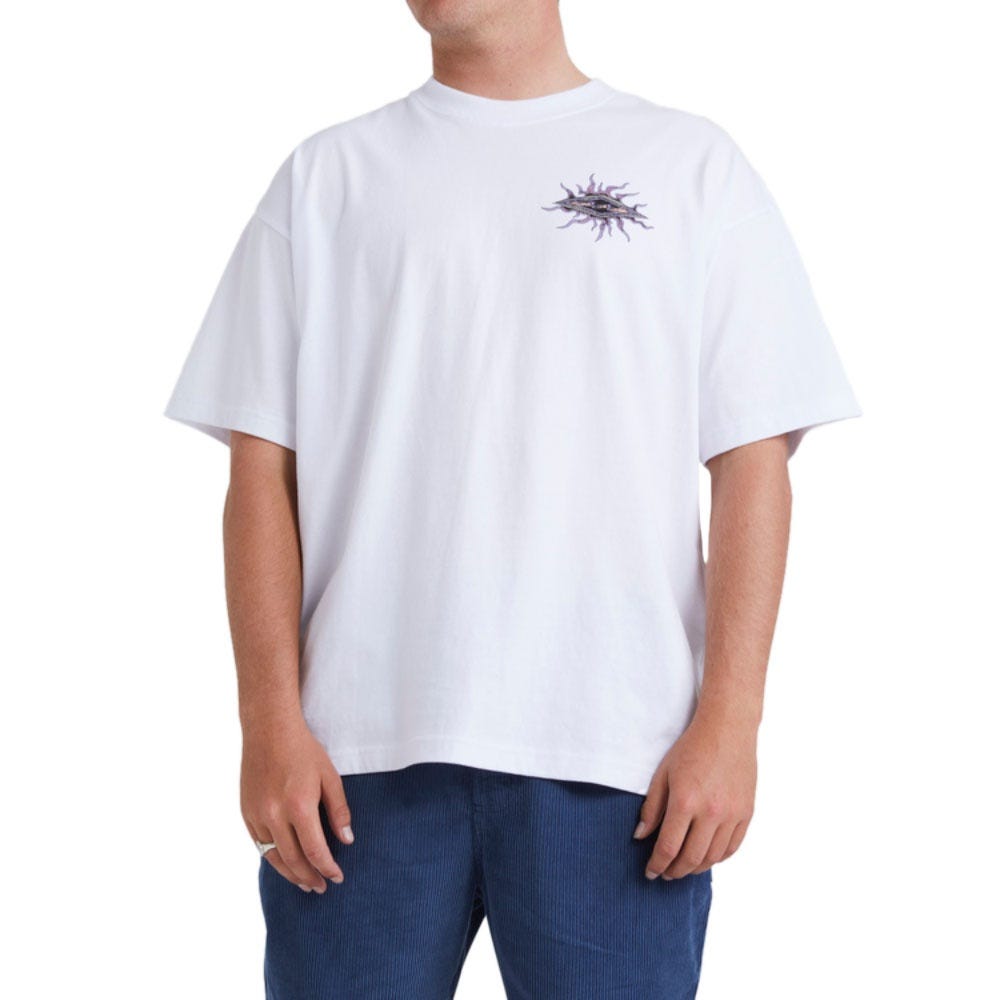 Mens Diamond Grit T-Shirt In White
