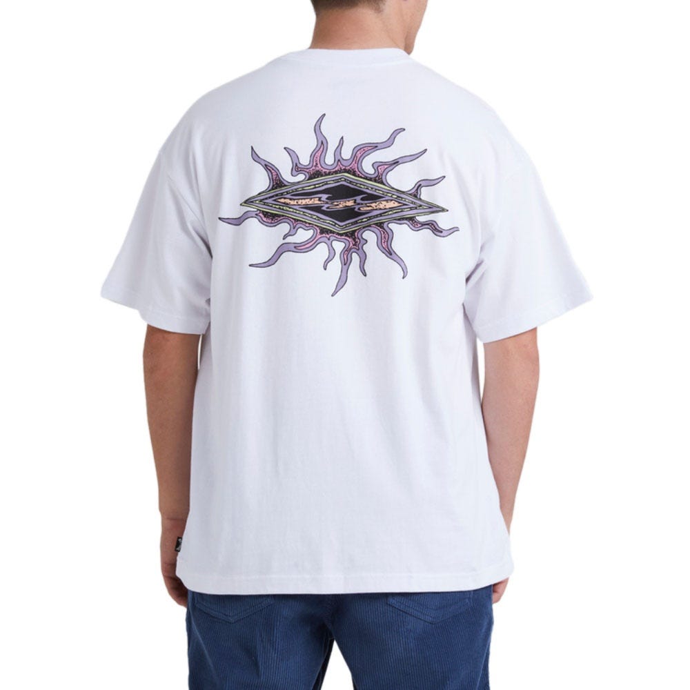 Mens Diamond Grit T-Shirt In White