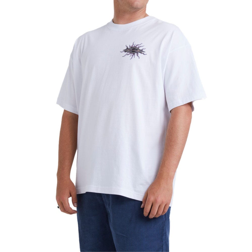 Mens Diamond Grit T-Shirt In White